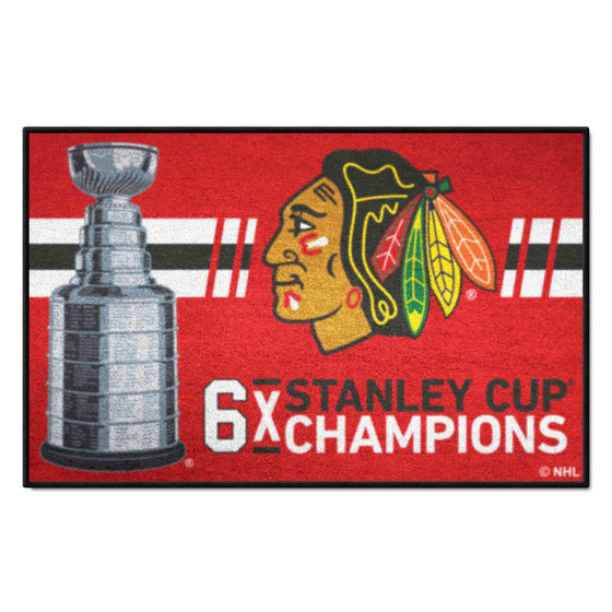 Chicago Blackhawks Dynasty Starter Mat Accent Rug - 19in. x 30in.