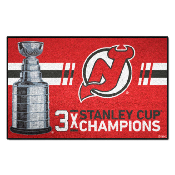 New Jersey Devils Dynasty Starter Mat Accent Rug - 19in. x 30in.