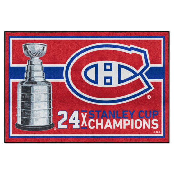 Montreal Canadiens Dynasty 5ft. x 8ft. Plush Area Rug