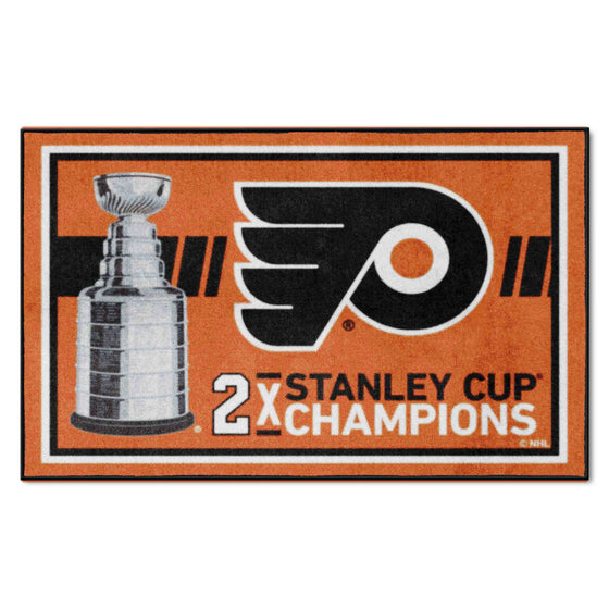 Philadelphia Flyers Dynasty 4ft. x 6ft. Plush Area Rug