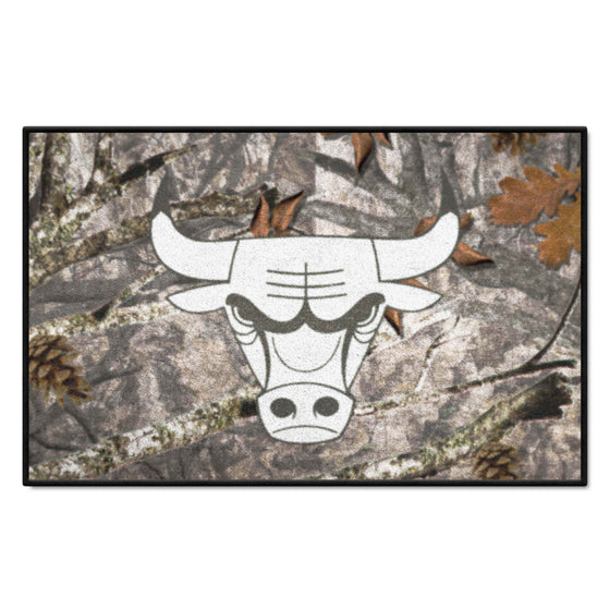 Chicago Bulls Camo Starter Mat Accent Rug - 19in. x 30in.