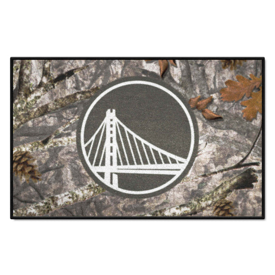 Golden State Warriors Camo Starter Mat Accent Rug - 19in. x 30in.