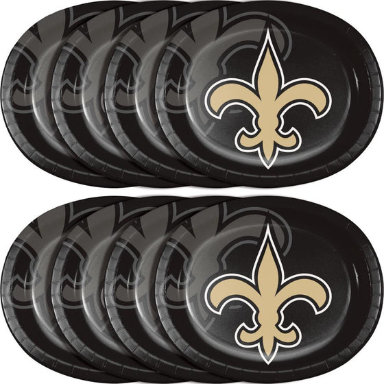 New Orleans Saints Oval Platter 10" X 12", 8 ct - 757 Sports Collectibles