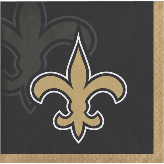 New Orleans Saints Beverage Napkins, 16 ct - 757 Sports Collectibles
