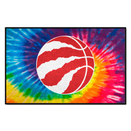 Toronto Raptors Tie Dye Starter Mat Accent Rug - 19in. x 30in.