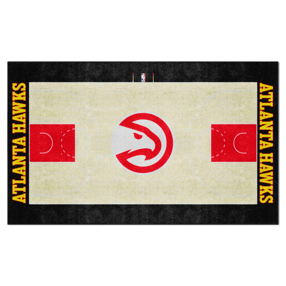 Atlanta Hawks 6 ft. x 10 ft. Plush Area Rug