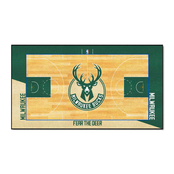 Milwaukee Bucks 6 ft. x 10 ft. Plush Area Rug