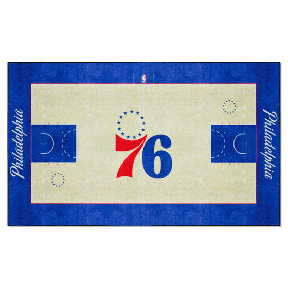 Philadelphia 76ers 6 ft. x 10 ft. Plush Area Rug