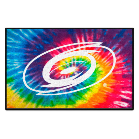 Carolina Hurricanes Tie Dye Starter Mat Accent Rug - 19in. x 30in.