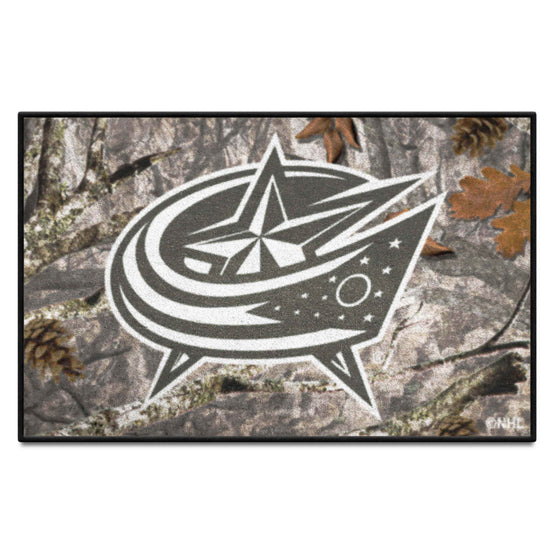 Columbus Blue Jackets Camo Starter Mat Accent Rug - 19in. x 30in.