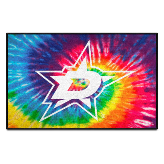 Dallas Stars Tie Dye Starter Mat Accent Rug - 19in. x 30in.