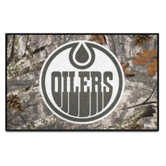 Edmonton Oilers Camo Starter Mat Accent Rug - 19in. x 30in.