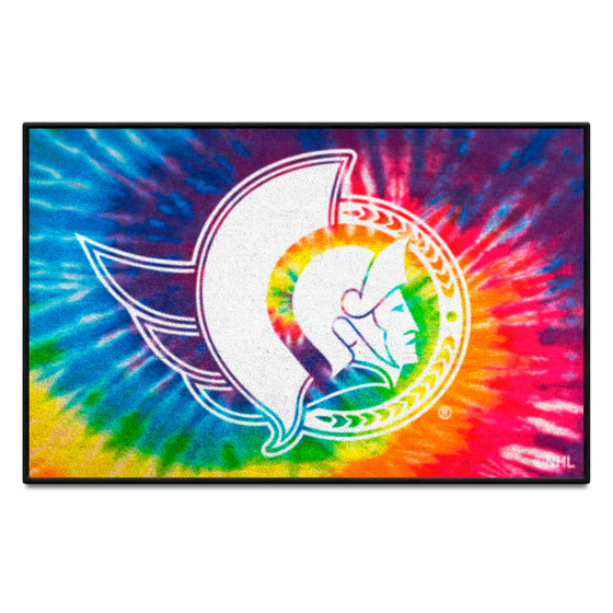 Ottawa Senators Tie Dye Starter Mat Accent Rug - 19in. x 30in.