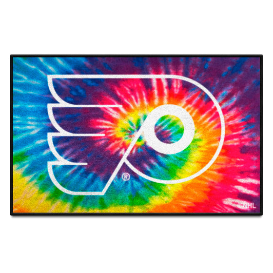 Philadelphia Flyers Tie Dye Starter Mat Accent Rug - 19in. x 30in.