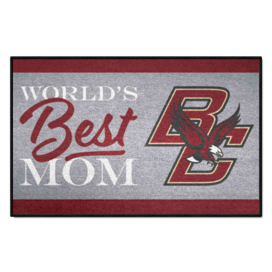 Boston College Eagles World's Best Mom Starter Mat Accent Rug - 19in. x 30in.