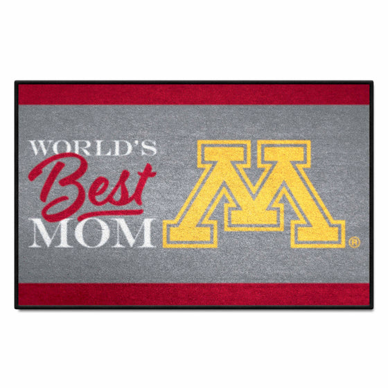 Minnesota Golden Gophers World's Best Mom Starter Mat Accent Rug - 19in. x 30in.