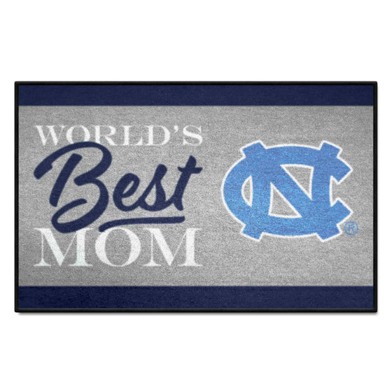 North Carolina Tar Heels World's Best Mom Starter Mat Accent Rug - 19in. x 30in.