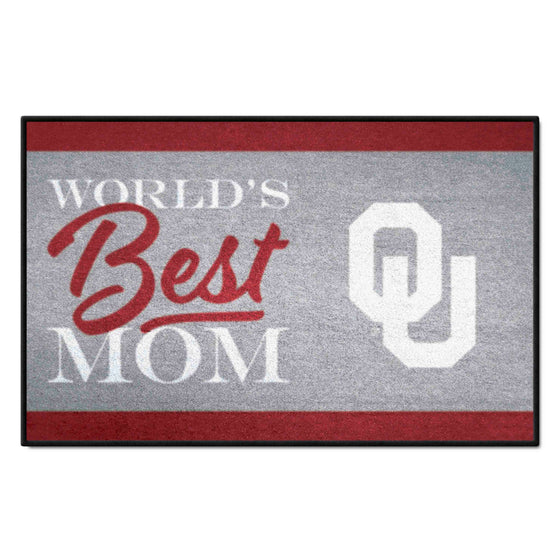 Oklahoma Sooners World's Best Mom Starter Mat Accent Rug - 19in. x 30in.