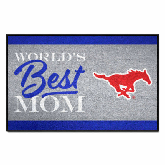 SMU Mustangs World's Best Mom Starter Mat Accent Rug - 19in. x 30in.