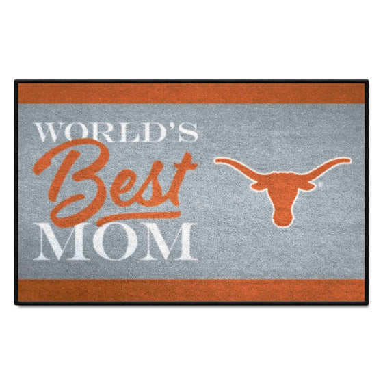 Texas Longhorns World's Best Mom Starter Mat Accent Rug - 19in. x 30in.