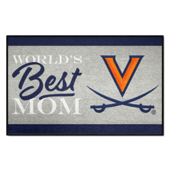 Virginia Cavaliers World's Best Mom Starter Mat Accent Rug - 19in. x 30in.