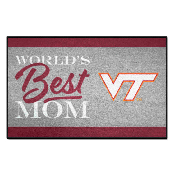 Virginia Tech Hokies World's Best Mom Starter Mat Accent Rug - 19in. x 30in.