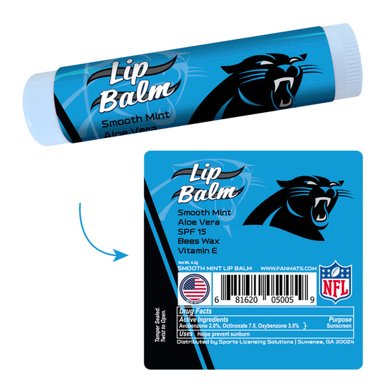 Carolina Panthers Smooth Mint SPF 15 Lip Balm