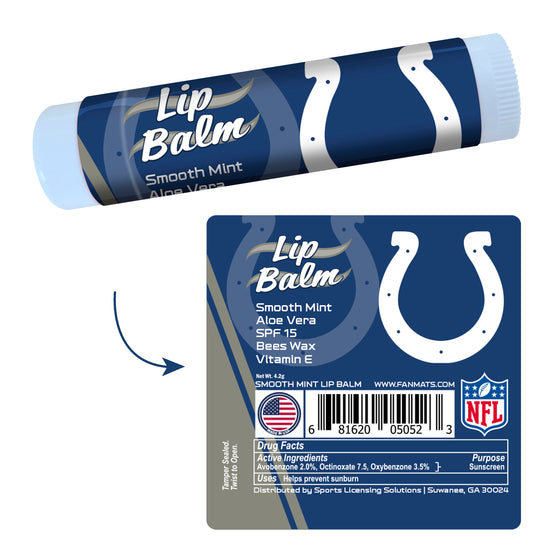 Indianapolis Colts Smooth Mint SPF 15 Lip Balm