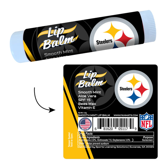 Pittsburgh Steelers Smooth Mint SPF 15 Lip Balm