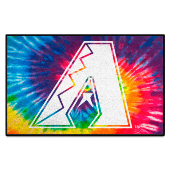 Arizona Diamondbacks Tie Dye Starter Mat Accent Rug - 19in. x 30in.