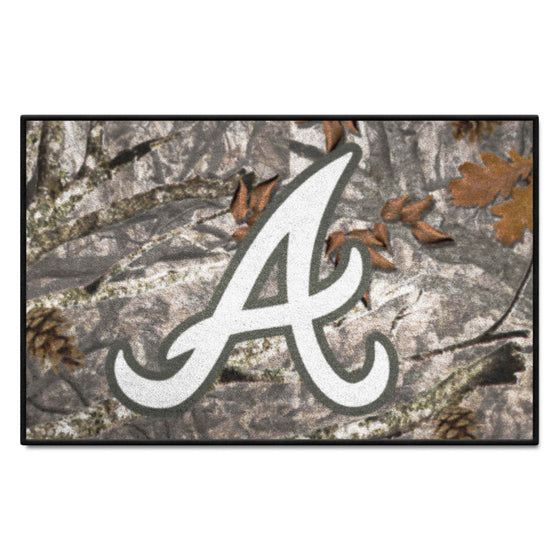 Atlanta Braves Camo Starter Mat Accent Rug - 19in. x 30in.