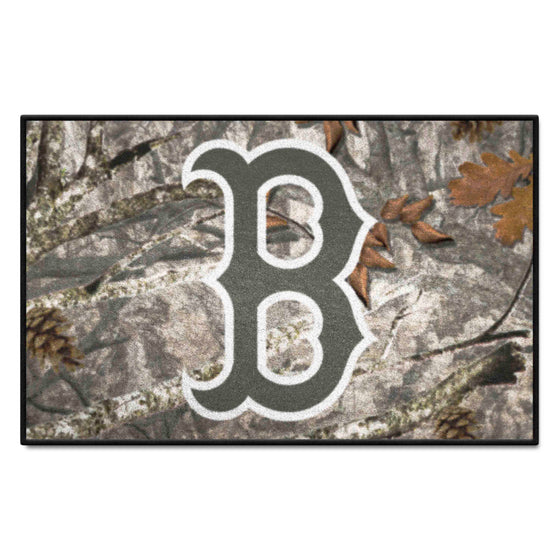 Boston Red Sox Camo Starter Mat Accent Rug - 19in. x 30in.