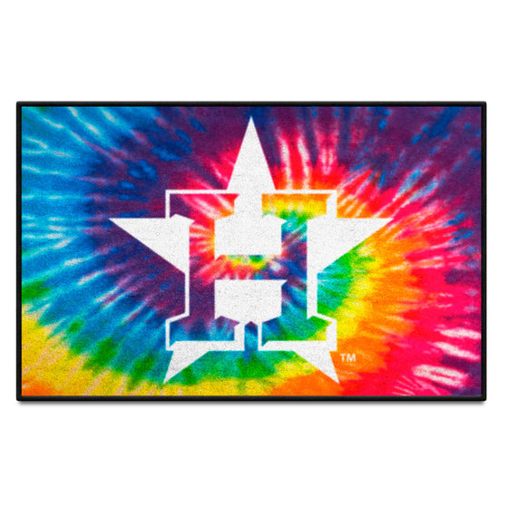 Houston Astros Tie Dye Starter Mat Accent Rug - 19in. x 30in.