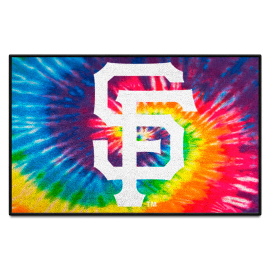 San Francisco Giants Tie Dye Starter Mat Accent Rug - 19in. x 30in.