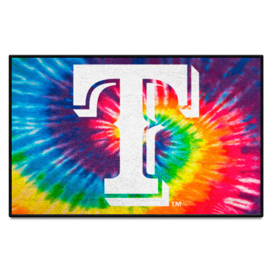 Texas Rangers Tie Dye Starter Mat Accent Rug - 19in. x 30in.