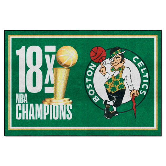 Boston Celtics Dynasty 5ft. x 8ft. Plush Area Rug