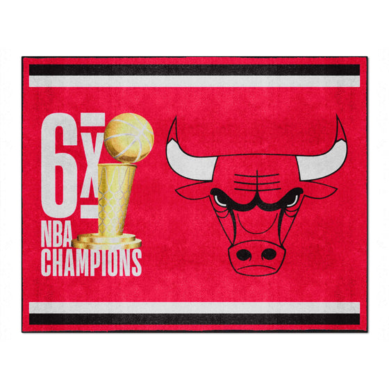 Chicago Bulls Dynasty 8ft. x 10ft. Plush Area Rug