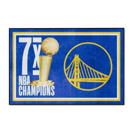 Golden State Warriors Dynasty 4ft. x 6ft. Plush Area Rug