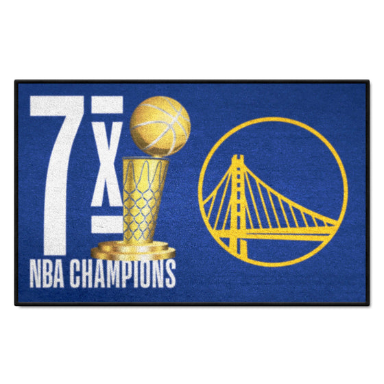 Golden State Warriors Dynasty Starter Mat Accent Rug - 19in. x 30in.