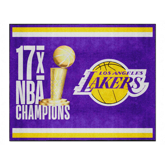 Los Angeles Lakers Dynasty 8ft. x 10ft. Plush Area Rug