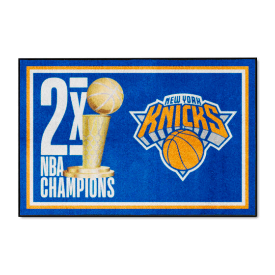 New York Knicks Dynasty 4ft. x 6ft. Plush Area Rug