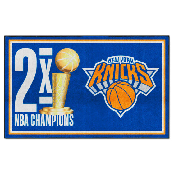 New York Knicks Dynasty 5ft. x 8ft. Plush Area Rug