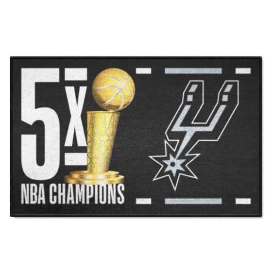 San Antonio Spurs Dynasty Starter Mat Accent Rug - 19in. x 30in.