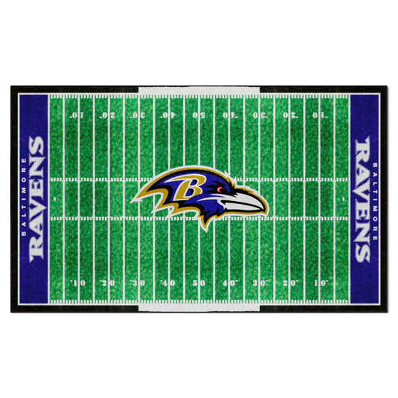 Baltimore Ravens 6 ft. x 10 ft. Plush Area Rug