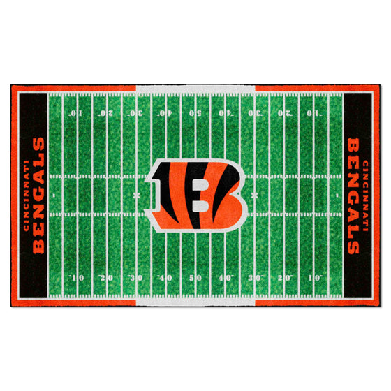 Cincinnati Bengals 6 ft. x 10 ft. Plush Area Rug