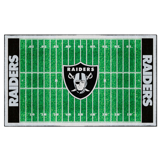 Las Vegas Raiders 6 ft. x 10 ft. Plush Area Rug