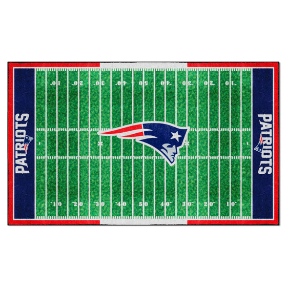 New England Patriots 6 ft. x 10 ft. Plush Area Rug