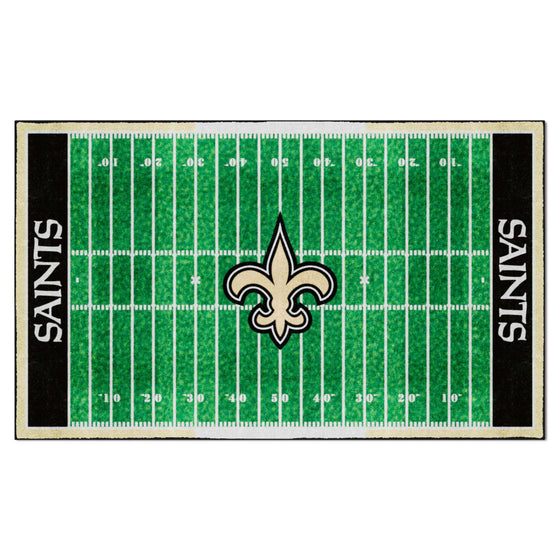 New Orleans Saints 6 ft. x 10 ft. Plush Area Rug