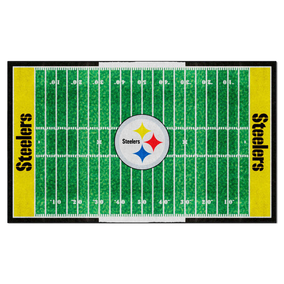 Pittsburgh Steelers 6 ft. x 10 ft. Plush Area Rug