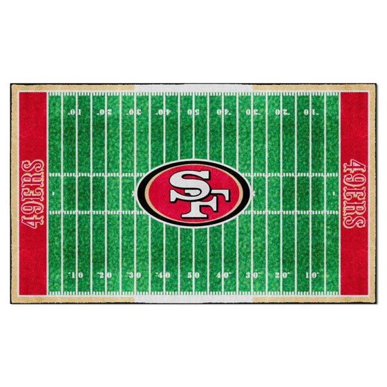 San Francisco 49ers 6 ft. x 10 ft. Plush Area Rug